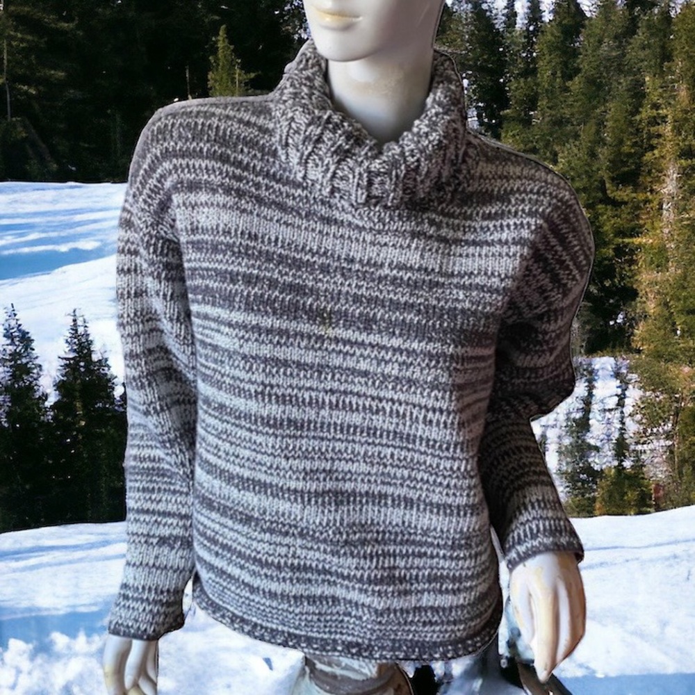 ❄️ 50% off winter Sundance large weave knit neutral pullover knit sweater M/L